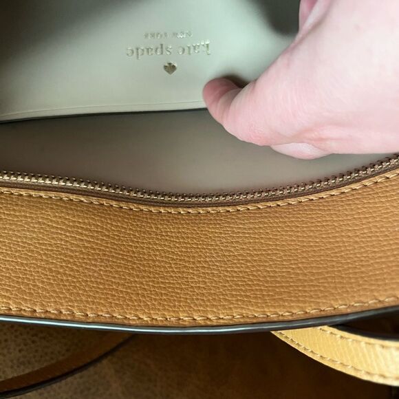 Kate Spade Tan Leather Tote Bag - Picture 5 of 6